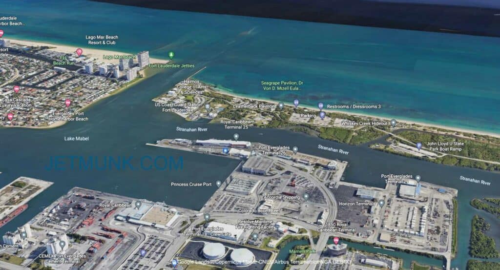 map fort lauderdale cruise port