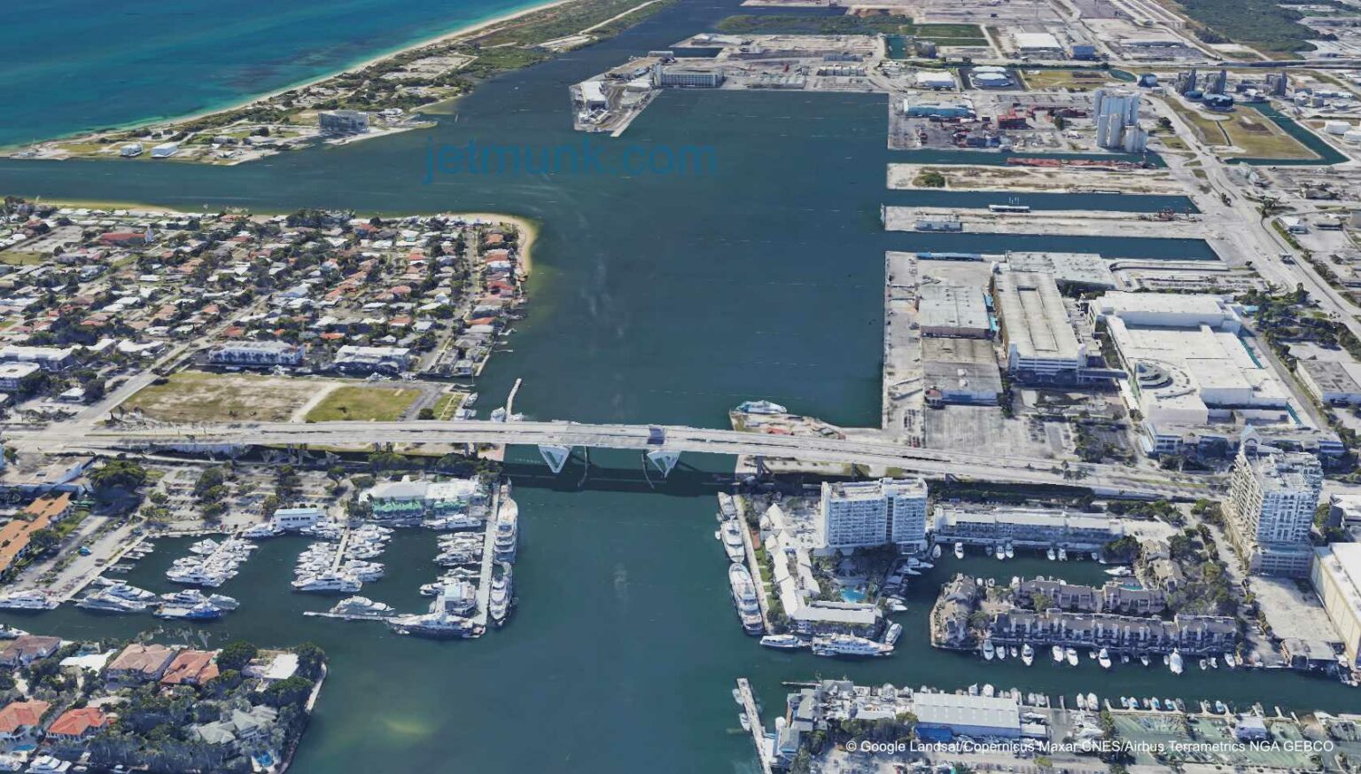 fort lauderdale cruise port to airport map