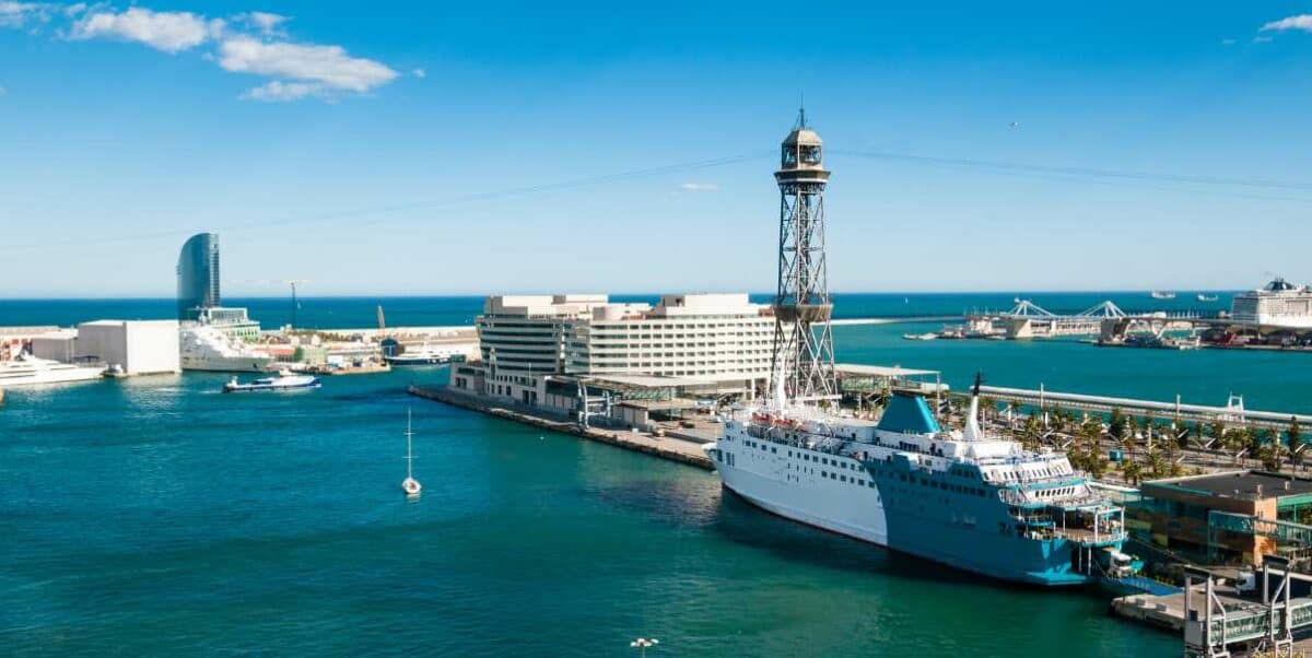 Princess Cruise Ships Dock In Barcelona