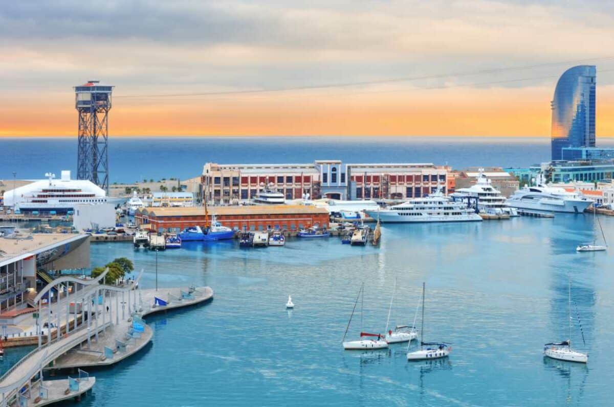 Carnival Cruise Ships Dock In Barcelona