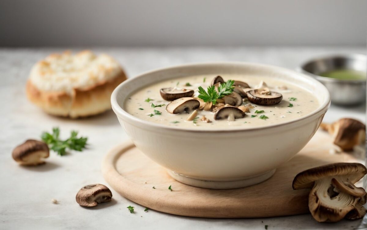 Cream of mushroom soup