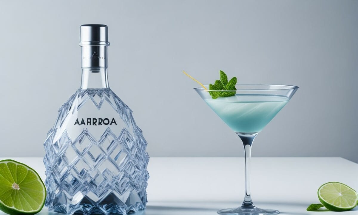 Aurora 75 gin and sparkling cocktail