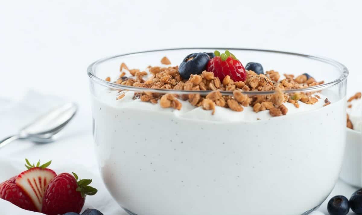 Greek yogurt parfait with granola