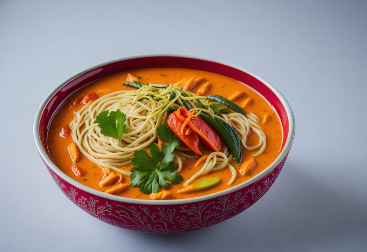Laksa - spicy coconut curry noodle soup