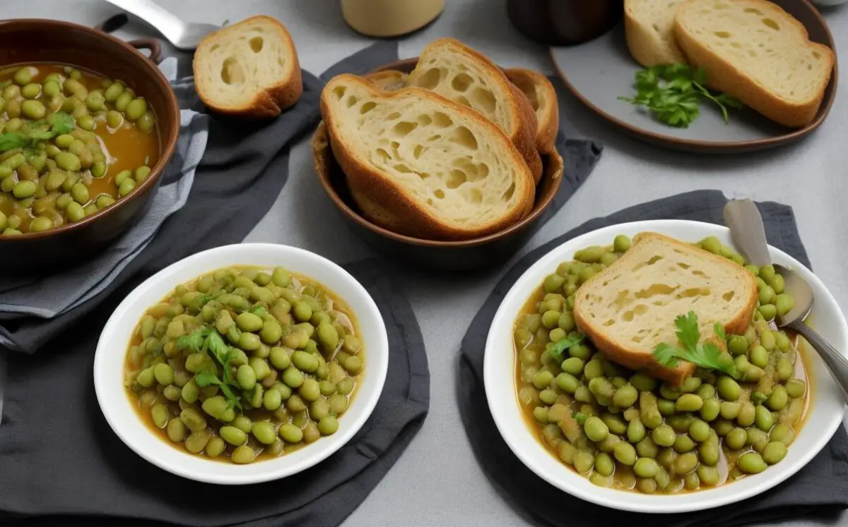 foul mudammas stewed fava beans with bread