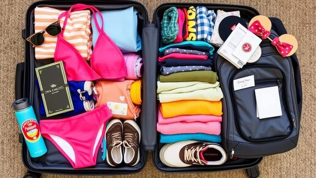 necessary travel essentials packed efficiently