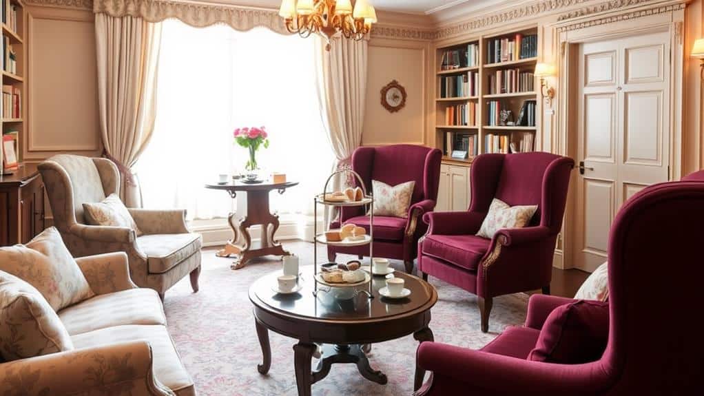 quaint charming tea room ambiance