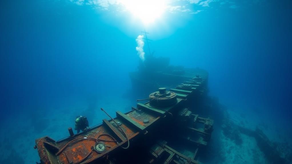 solemn reflection underwater memorial