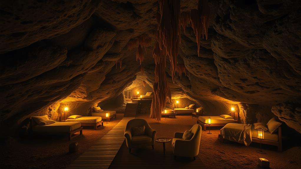 spelunking overnight lodging options