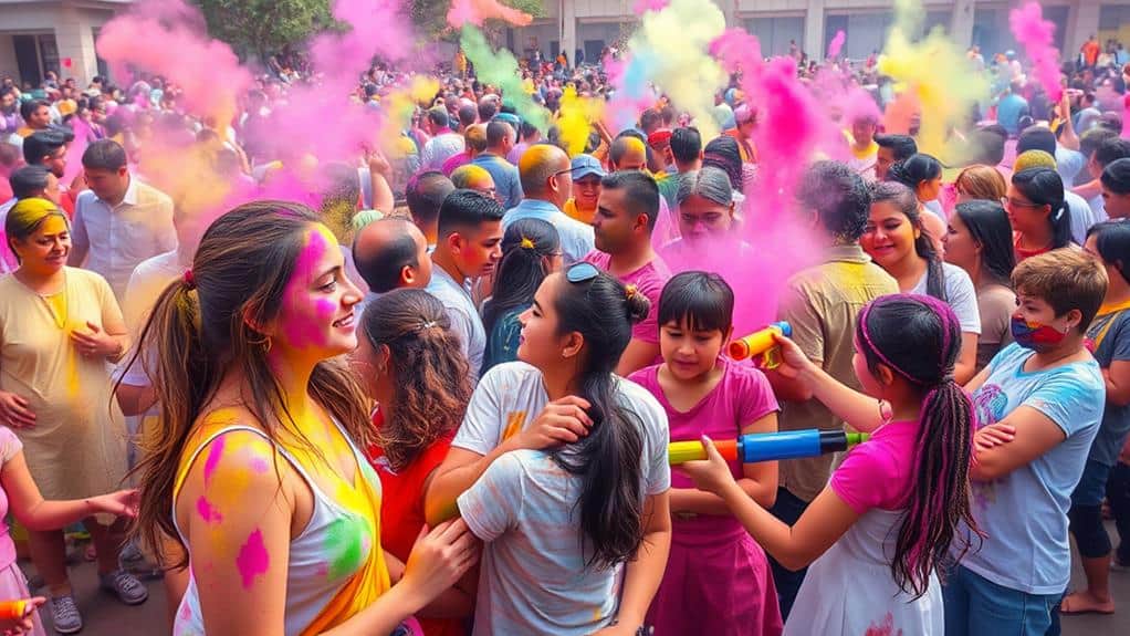 vibrant festival of colors